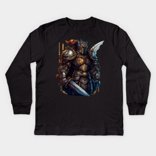 The Colossus Warrior Kids Long Sleeve T-Shirt
